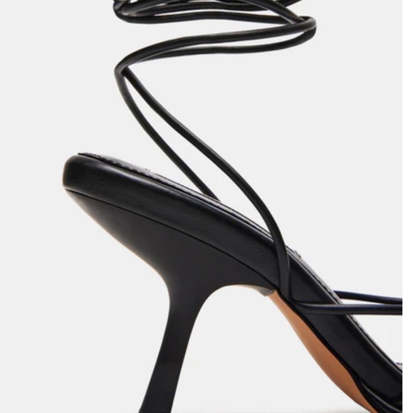 Steve Madden Black Strappy Heels - Picture 3 of 5